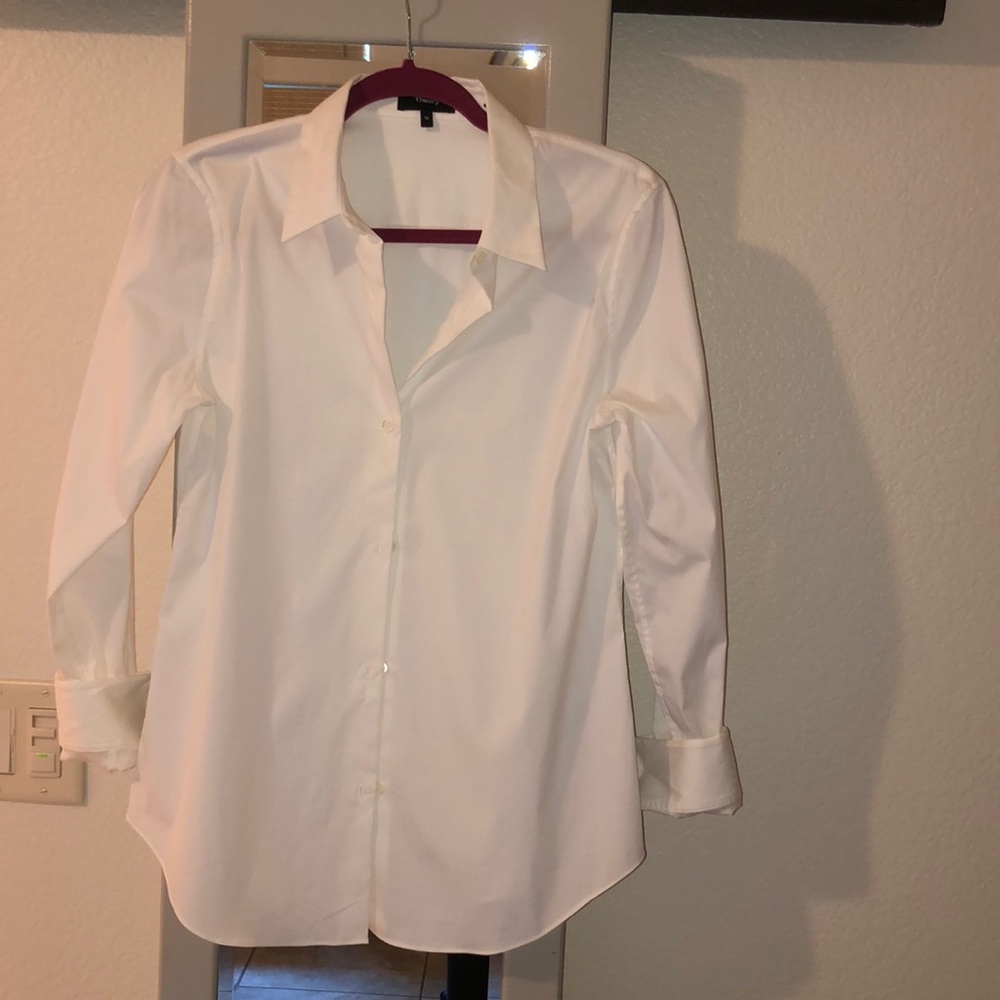 Theory designer long-sleeve blouse